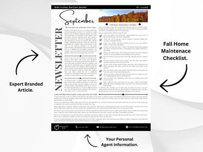 12 Month Real Estate Agent Newsletter Bundle